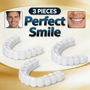Confidence Unlocked Instant Whitening Snap-On Veneers Perfect Smile-Viral 2026 Beauty Hack [3 Pairs]