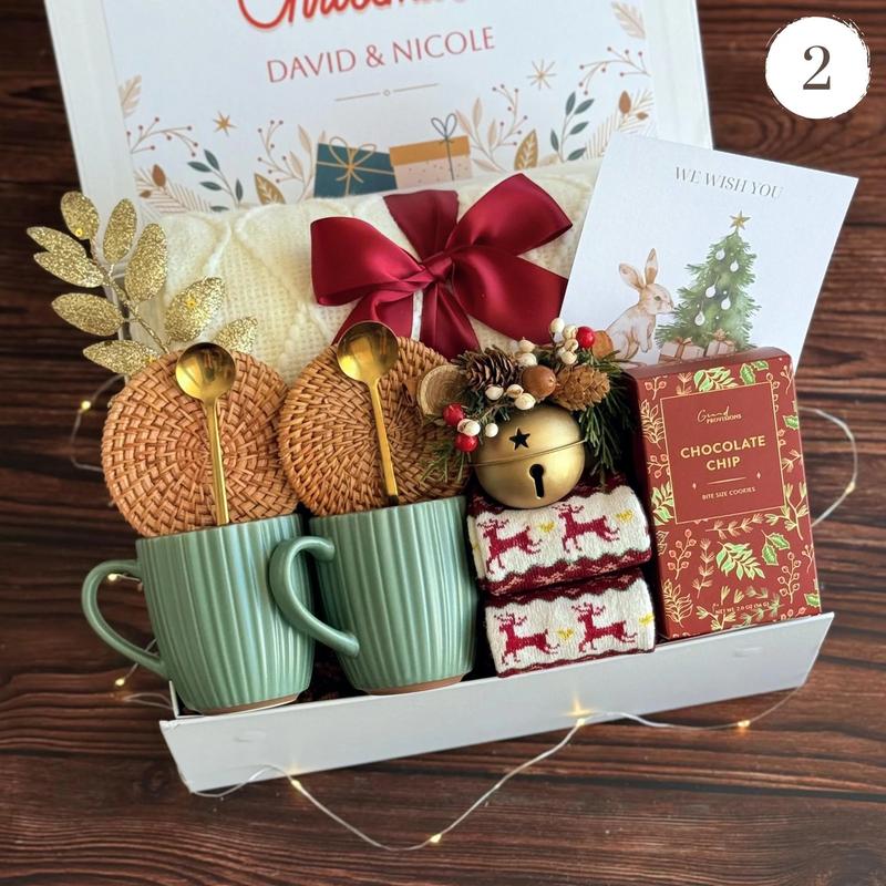 Winter gift basket, cozy christmas gift box, holiday gift box, gift box christmas, Gift for colleagues