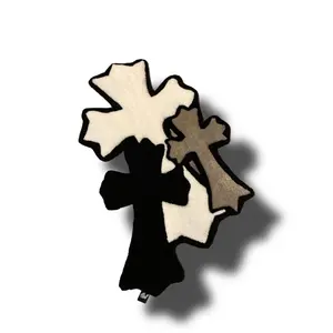 Multi color 3 cross rug hype beast room decor great gift idea room ideas