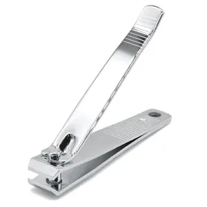 Nail Clippers Silver PrettyClaw Sharp Edge Fingernail and Toenail Clipper Cutter Thick Nail Trimmer Stainless Steel for Manicure and Pedicure Nail Care Nail Art Cutics