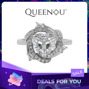 【745】Blossom Elegance Synthetic Moissanite Ring