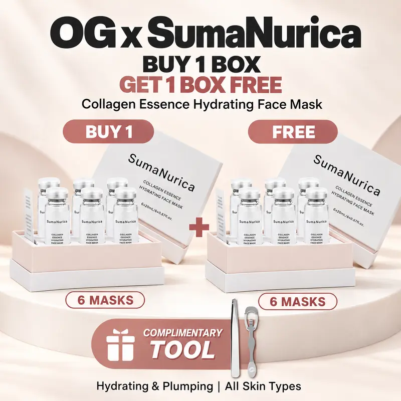 BOGO  | OG x SumaNurica Collagen Essence Hydrating Face Mask  | Hydrating & Plumping | All Skin Types