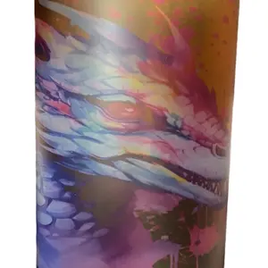 16oz Pink/Blue Dragon Glass