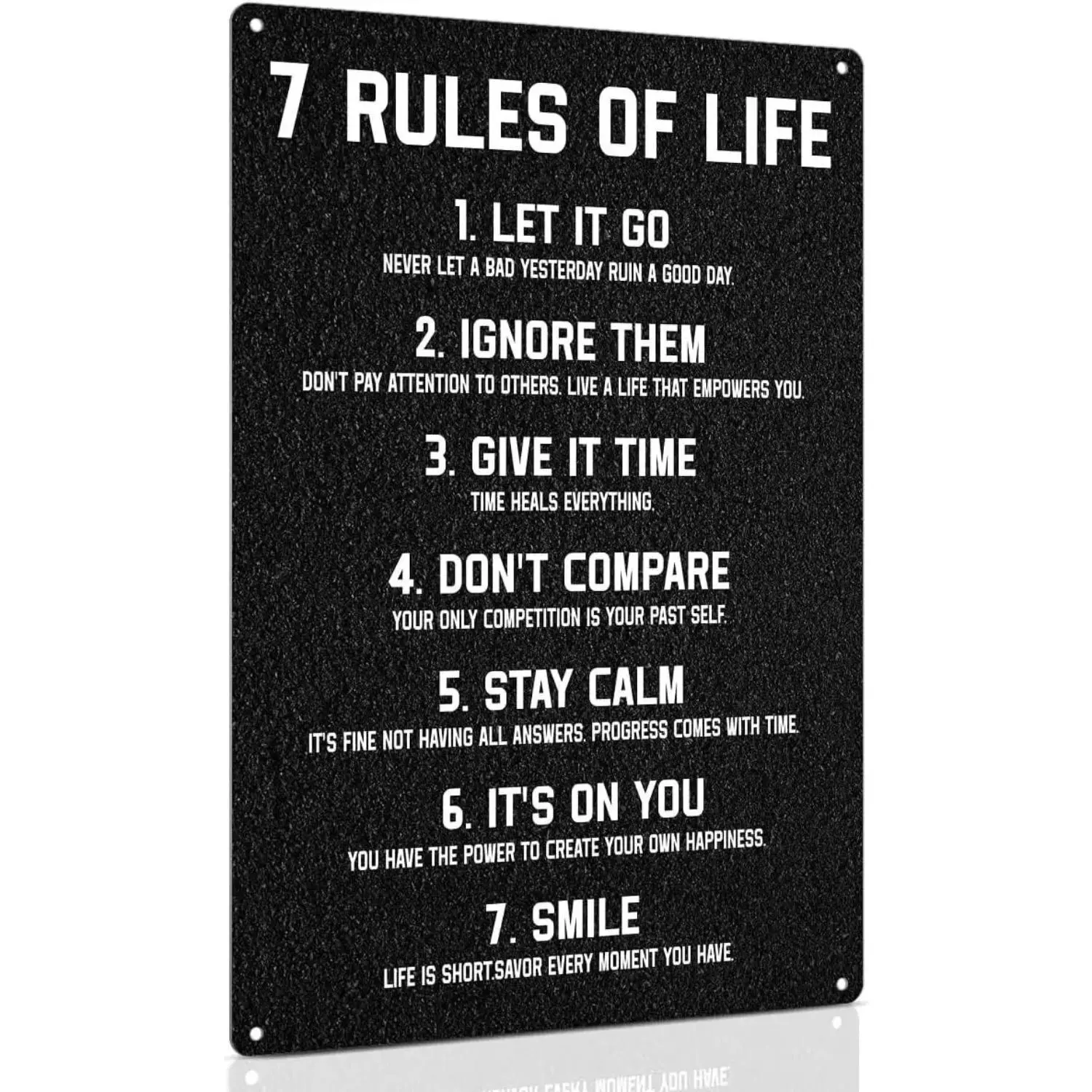 Inspirational Wall Art Metal Sign 8 x 12 Inch, Inspiring Positive Quotes Room Decor for Living Room Bedroom Classroom Gym, Motivational Wall Decor for Teen