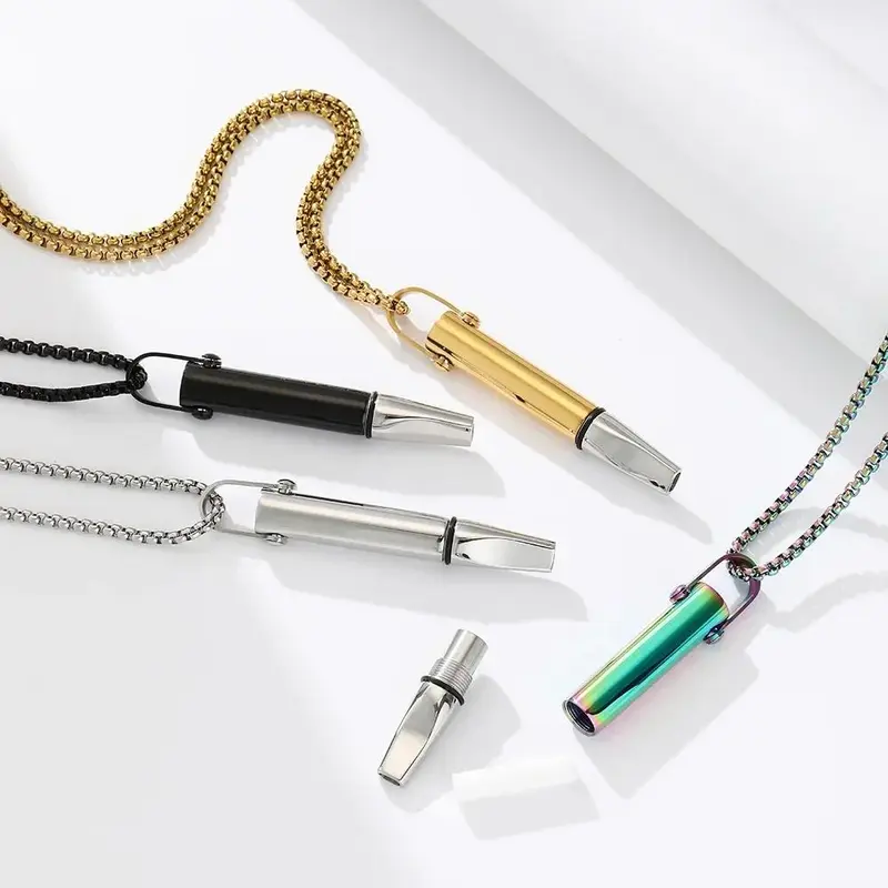 cigarette whistle breath whistle necklace