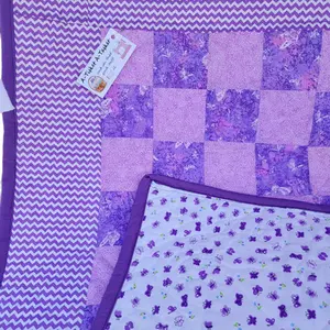 Purple Butterfly Quilt 56 x 41 - Soft Furnishings