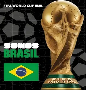 FIFA World Cup 2026 Brasil Puzzle, Officially Licensed Trophy Wooden Puzzles for Adult, 200 Pieces Football Home Office Memorabilia, Gifts for Brasil Soccer Fans, 9.5 x 11.8 Inch