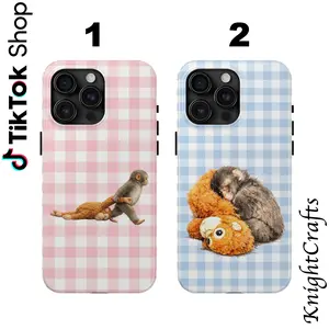 Team Punch Viral Monkey Phone Case – Cute Funny Animal Aesthetic Cover