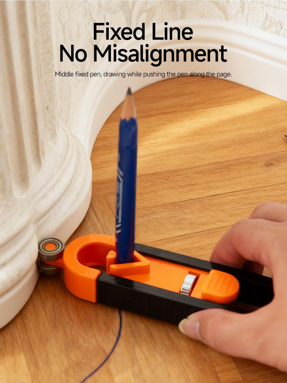 Contour Gauge with Lock, Adjustable Shape Duplicator Tool for Flooring Tile & Woodworking, DIY Home Improvement Tool Gift for Men