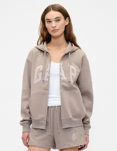 Relaxed Gap Logo Zip Hoodie