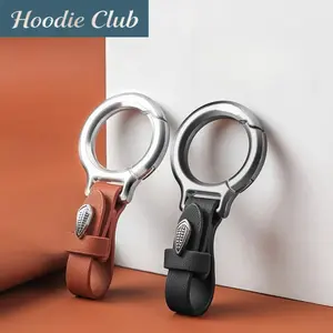 2026 New Upgraded Zinc Alloy Keychain with Leather Strap – Stylish & Versatile for Home & Car Use, Anti‑Lost Durable Key Ring Artificial Christmas Folding Camping Cot Mattress Style High Carbon Steel Fruit Knife One-Handed Button Lock Pocket Stainless