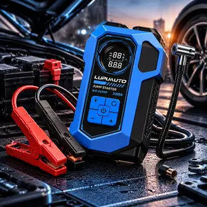 Portable 6000mAh All-in-One Jump Starter – Air Pump, Multi-Car Adapter & Sports Ball Inflation