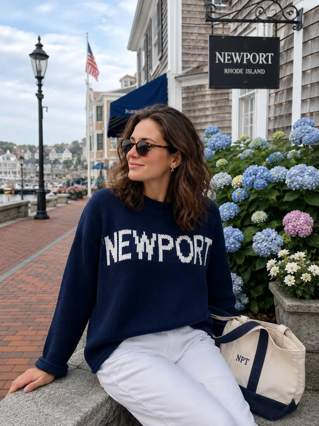 Chloe Newport Roll Neck Sweater In Navy