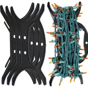 5 Piece Multi-Functional Spool Organizer, Plastic Storage Box for Holiday Decor, Extension Cords, Beads, Durable & Space-Saving Design