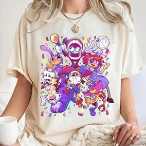 The Amazing Digital Circus Tshirt, TADC Fan Gift, Circus Characters Shirts, Circus Theme Sweatshirt Hoodie, Anime Gift Birthday for Boy Girl