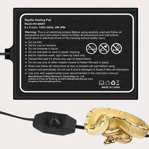 Reptile Tank Heating , Reptile Heating , Hermit Crab Heating , Bearded Dragon , Heating , Reptile Thermostat, Waterproof, Mini Terrarium Heating, Temperature Control, Free Stickers, Honey Pot Heating Fleece with Heated Massage Table 3D Calendar Memo Pad
