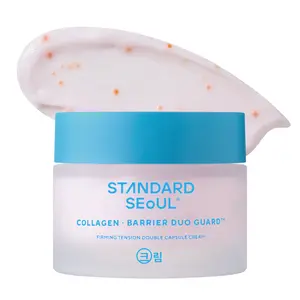 STANDARD SEOUL Firming Tension Double Capsule Cream - Double Matrix Moisturizer with PDRN Yellow Capsule & Astaxanthin Orange Capsule, Collagen Barrier Duo Guard for Radiant Glow & Firming Skin