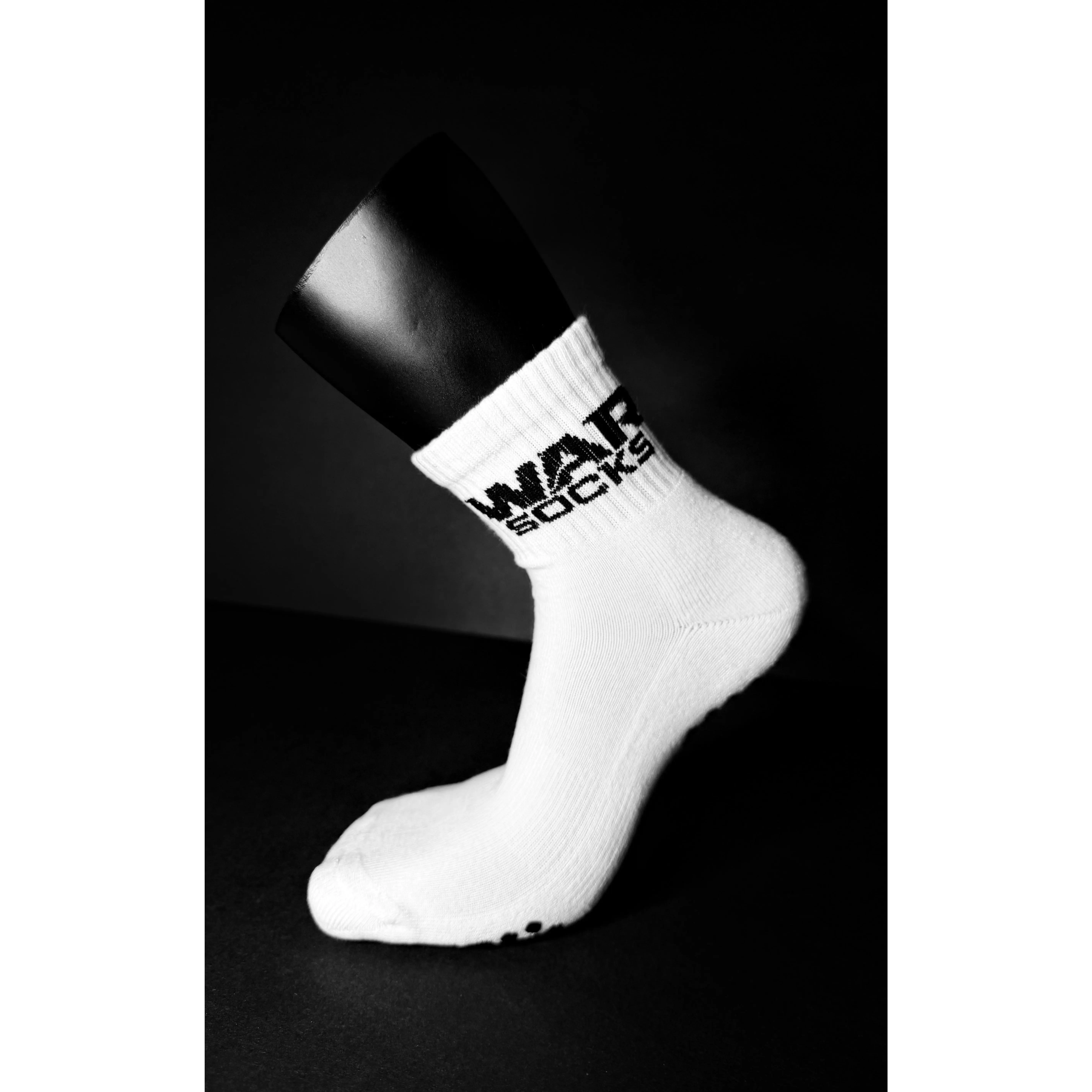 WARSOCKS™ Women’s Grip Socks for Lifting – White (US Size 6-10)