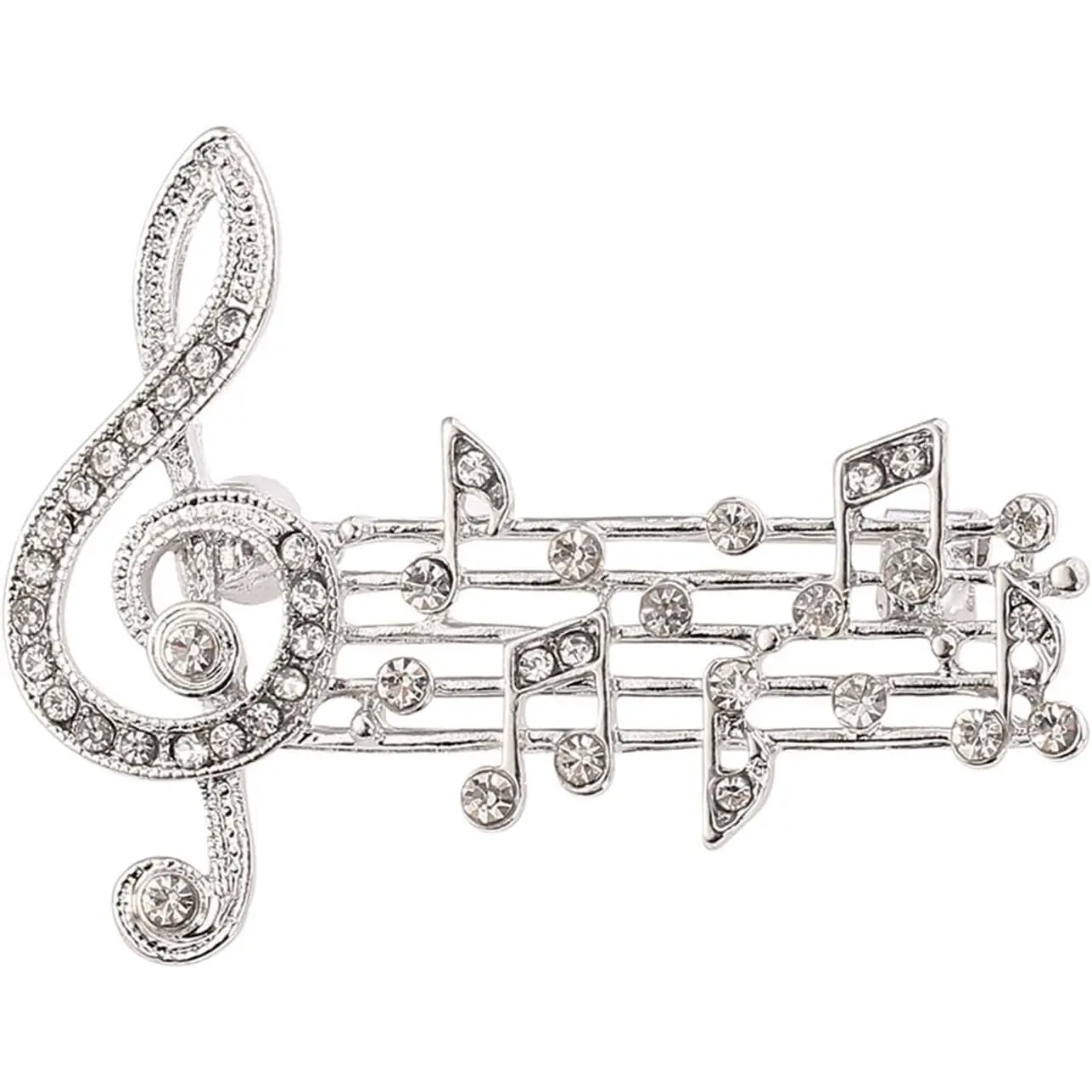 Music Note Brooch Pink for Men Women  / Music Note Mark Brooch Lapel Pin Badge Hanging Chains  Brooches Pin for Career Suit Tuxedo of Shirts Tie Hat Scarf for Boyfriend Father Birthday