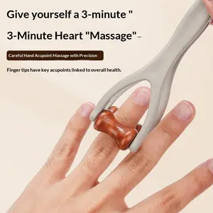 Finger Massager, Hand Massager for and Carpal Tunnel. Dual-sided Hardwood Massage Roller Tool for Circulation, Trigger Finger, Hand,Stress