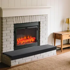 2-Inch Thick for Fireplaces, Fireplace Baby Proofing Seat Edge Cushion with Removable Fireproof Cover, Sponge Fireplace Mat for Children Proofing