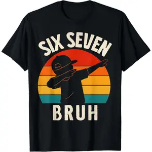 67 Meme 6 7 Numbers Dabbing Six Seven Bruh Funny Boys T-Shirt 67 Meme 6 7 Numbers Dabbing Six Seven Bruh Funny Boys T-Shirt