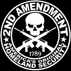 6" 2nd Amendment Vinyl Sticker – Gun Rights Decal for Car/Truck/Window