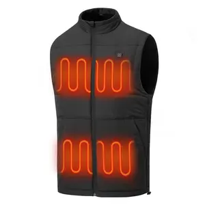 UVSAI Men's Heated Vest Water-resistant USB Rechargeable Washable Electric Winter Heating Vests (Battery Pack Not Included)