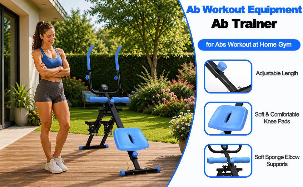 【KINMAC】2 In 1 Stair Stepper & Ab Workout Machine - Multi-Function Trainer-Upgrade Stairmaster & Ab Trainer Machine Workout Equipment For Home Gym Office