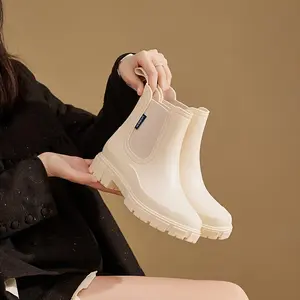 Trendy Waterproof Rain Boots - High-Quality Non-Slip Shoes for Women and Men, Ideal for Outdoor, Kitchen, Garden, Motorcycle, Rain, Water, Fishing Activities