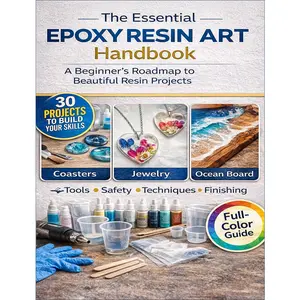 Epoxy Resin Art for Beginners: A manual with 30 Beginner Projects, a Zero-to-Hero Tutorial, Mixing and Curing Techniques, Color Matching and Glitter, Mold Making and Demolding, etc. A universal manual