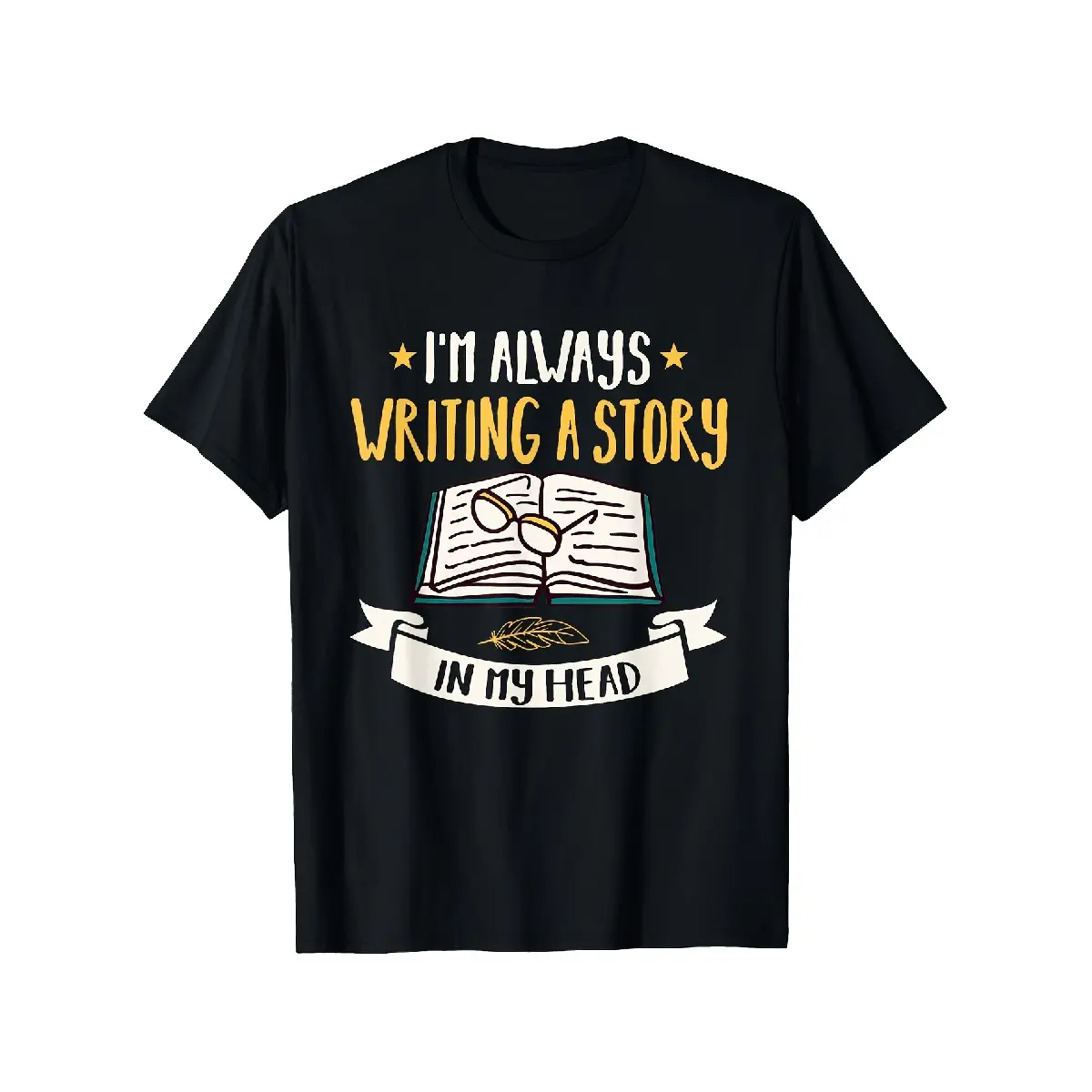 [100% Cotton] 100% Cotton Writer Author Novelist Editor Wordsmith Novel Writing Story T-Shirt Suitable for Mens & Womens Outdoor T-Shirt S-XXXL Same Style for Men and Women 2026 Summer Short-sleeved Printed T-shirt 180G