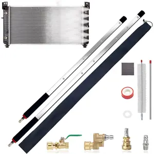Upgraded "&24" Radiator Cleaning Wand 2 count Set, 4500 PSI Stainless Steel Handheld Dual Water & Air Radiator Cleaner, High  Washer  Adapter Tools for /,RVs,Heavy Equipment
