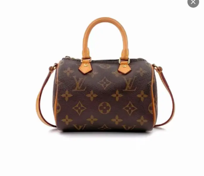 Pre-owned Louis Vuitton Vintage Nano Speedy Monogram Non Removable Strap