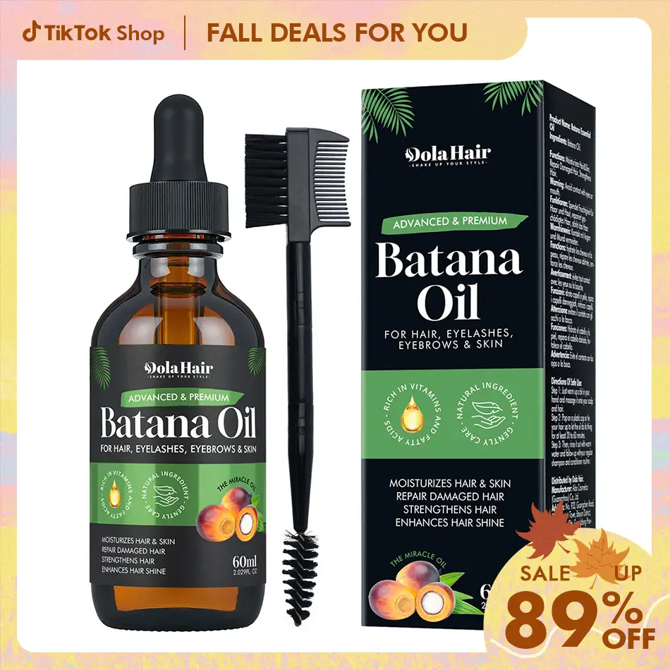 Batana Essentials Oil Organic for Haircare Anti Hair Loss Repair Damaged Hair Moisturize Scalp Lightweight Daily Hair Care Moisturizer