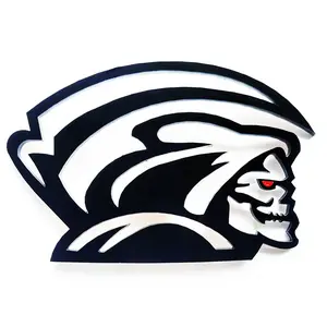 2x Grim Reaper Death Skeleton Demon Badge Logo Emblem Redeye for Car Truck Auto