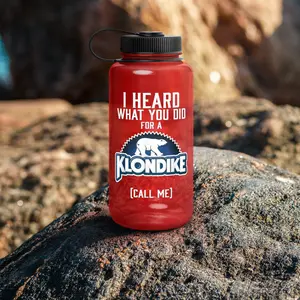 KLONDIKE Wide Mouth Plastic Water Bottle - Portable Drinkware