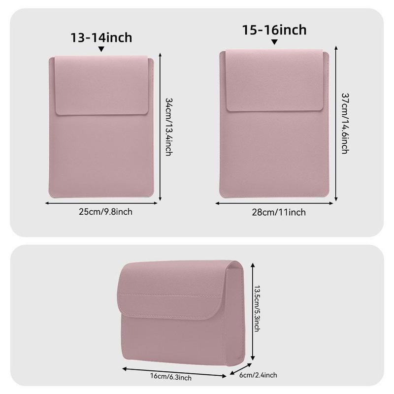 2 in 1 Laptop Sleeve, 1 Count Waterproof Laptop Bag, Multi-functional Laptop Bag for Macbook iPad Air Pro, Laptop Travel Bag