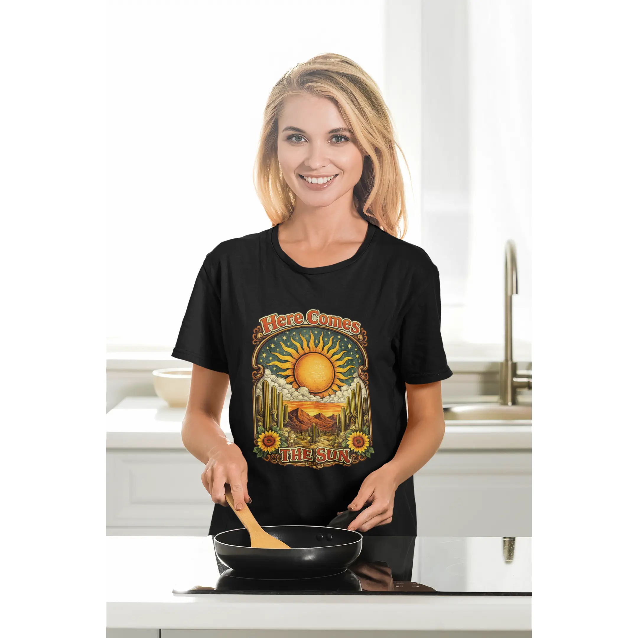 New Day Dawning Here Comes the Sun Women's Graphic T-Shirt | STICK X
