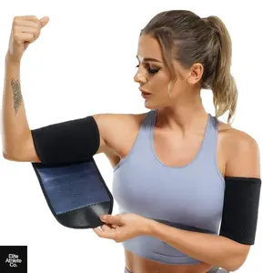 Arm Sweat Bands Workout Sleeves | Sauna Effect Training Support Compression Arm Wrap Arm Cuffs Wrist Wraps