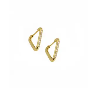 Triangle Hoops with Cubic Zirconias