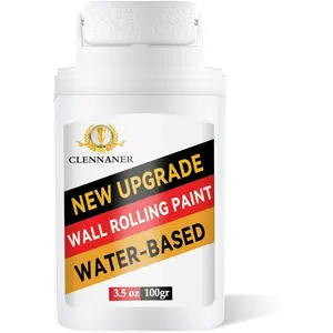 White Paint for Wall, Wall Paint Effortless Cleaning & Pristine Walls, Drywall Repair Kit for Flat, Ceiling Wall, Roller Brush Repair Kit Remove Stains, Scratches, Yellowing, Water-Based, Ready to Use