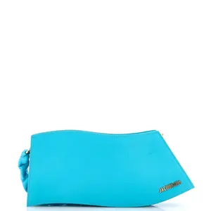 Pre-owned JACQUEMUS Leather Shoulder Bags La Vague Shoulder Bag by Rebag