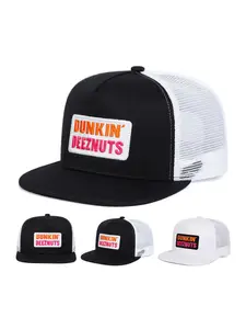 Vintage Snapback Trucker Hat, Casual Mesh Back Hat for Men & Women, Adjustable Size Hat for Outdoor Activities