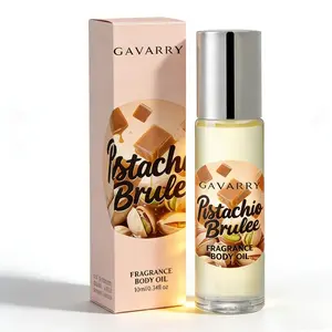 Caramel Pistachio Romantic Perfume Oil - 10ml Roll-On Perfume Captivating Floral Fruity Scent for Dating & Social Events, Preservative-Free Liquid, Ideal Gift, Travel-Friendly