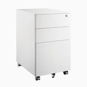 Desky GO Slimline Steel Mobile Pedestal