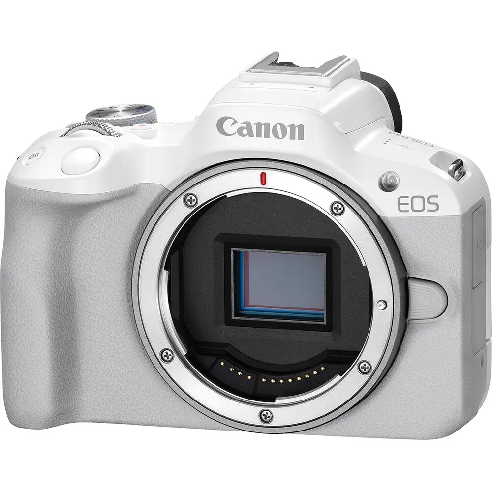 Canon EOS R50 Mirrorless Camera (Body, White)