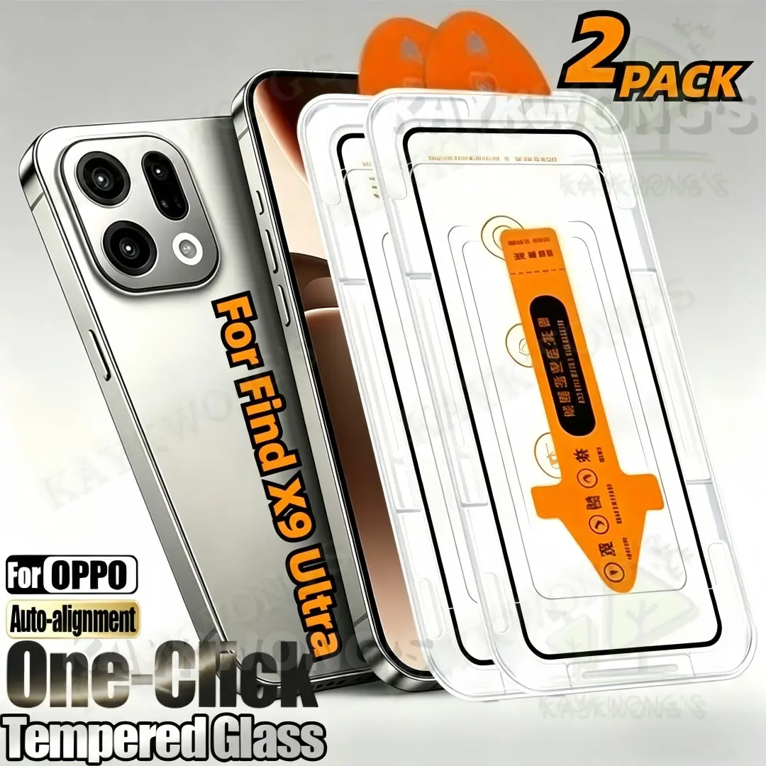 KAYKWONG'S for Oppo Find X9 Ultra Tempered Glass Film, 2-Pack, Easy Installation, Shockproof, Scratch-Resistant, Perfect Fit, Ideal Gift