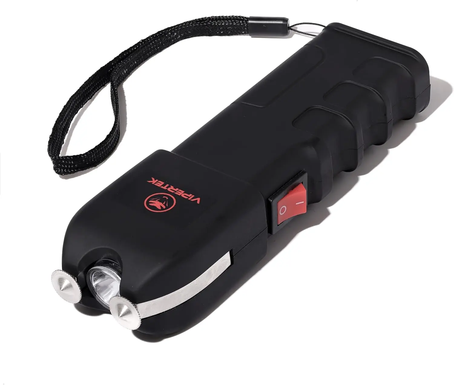 VTS-989 Rechargeable Portable 120 Lumens LED Pocket Torch – Anti-Slip Rubber Grip, Black, Ideal for Home Repair & Camping