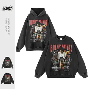 VINTAGE Street Brent Faiyaz Hoodie/Sweatshirt T1498
